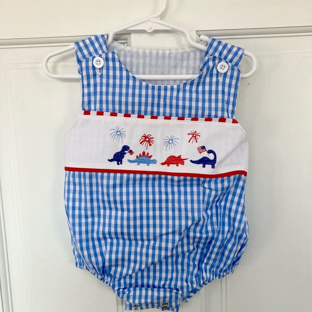 Smocked Fourth of July bubble